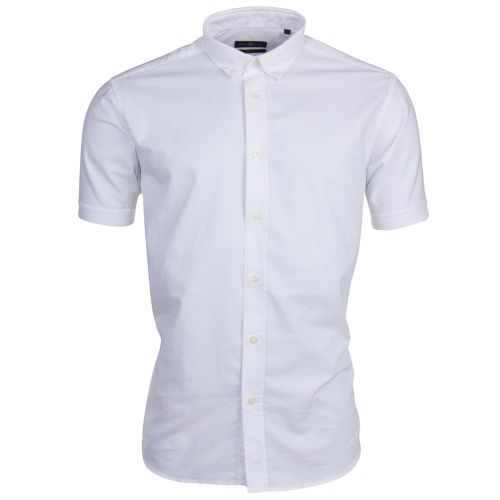 Bright White Henri Club Regular Fit S/s Shirt 72553 by Henri Lloyd from Hurleys