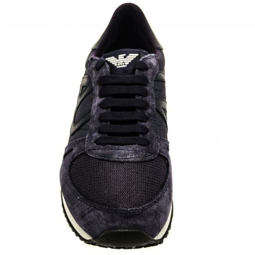 Mens Blue Logo Trainers 73061 by Armani Jeans from Hurleys