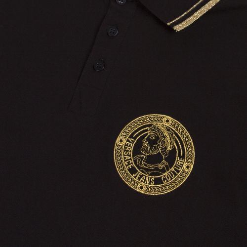 Mens Black Medal Slim Fit S/s Polo Shirt 43652 by Versace Jeans Couture from Hurleys