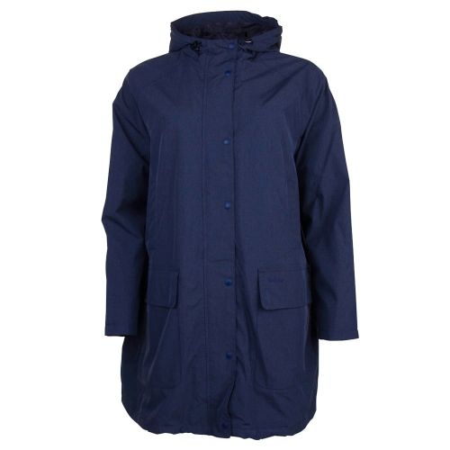 Heritage Womens Navy Bedale Long Hooded Jacket 71661 by Barbour from Hurleys