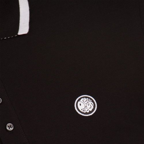 Mens Black Multistripe S/s Polo Shirt 72432 by Pretty Green from Hurleys