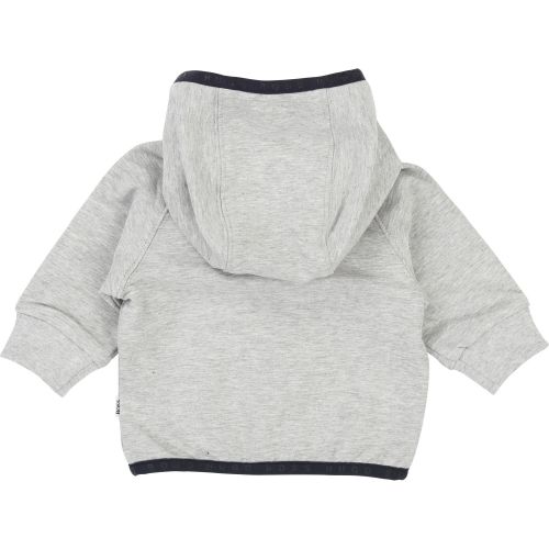 Baby Grey Marl Pocket Trim Hooded Tracksuit 38214 by BOSS from Hurleys