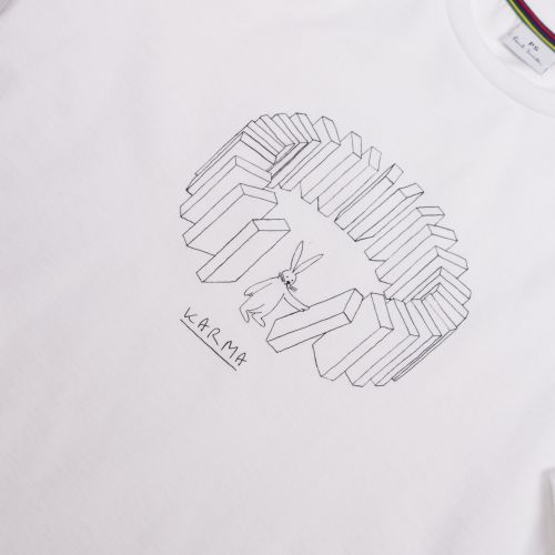 Womens White Karma Bunny S/s T Shirt 48556 by PS Paul Smith from Hurleys