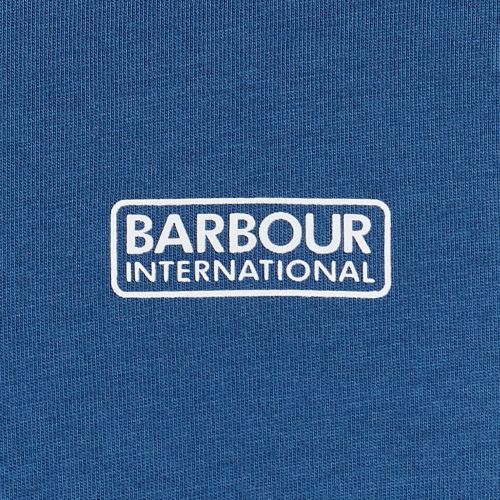 Mens Mid Blue Small Logo S/s T Shirt 95649 by Barbour International from Hurleys
