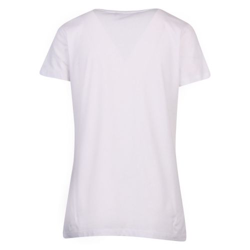 Womens Optical White Crystal Logo S/s T Shirt 57935 by Love Moschino from Hurleys