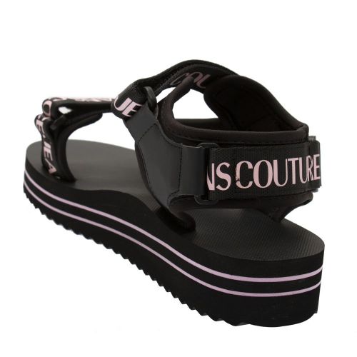 Womens Black Logo Strap Chunky Sandals 85931 by Versace Jeans Couture from Hurleys