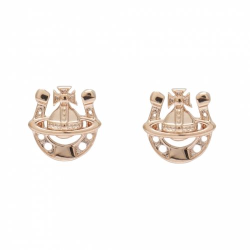 Womens Pink Gold Gonzalo Horseshoe Earrings 54472 by Vivienne Westwood from Hurleys