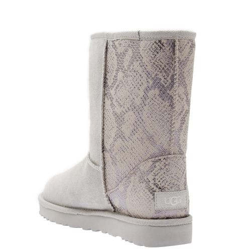 Womens Silver Classic Short Metallic Snake Boots 34861 by UGG from Hurleys