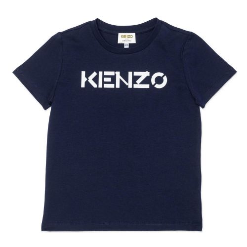 Girls Navy Basic Logo S/s T Shirt 90222 by Kenzo from Hurleys