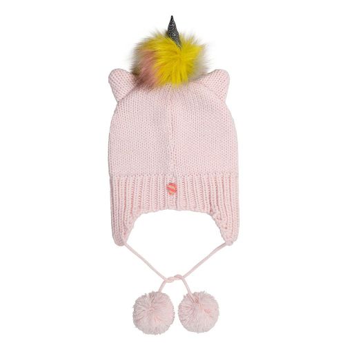 Girls Pale Pink Knitted Unicorn Hat 94379 by Billieblush from Hurleys