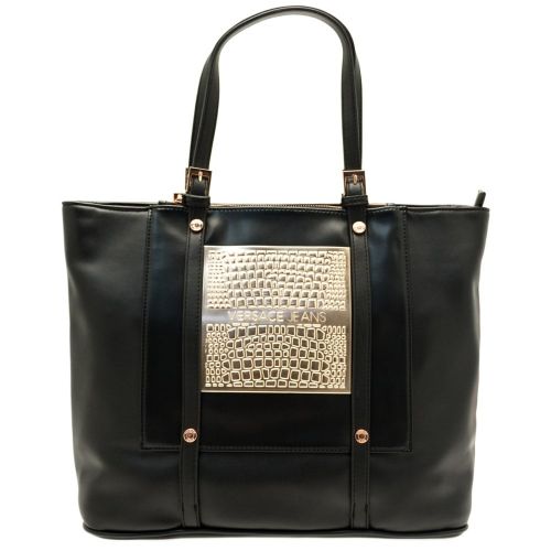 Womens Black Metallic Detail Shopper Bag 68065 by Versace Jeans from Hurleys