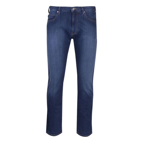 Mens Blue J45 Modern Regular Fit Jeans 45720 by Emporio Armani from Hurleys