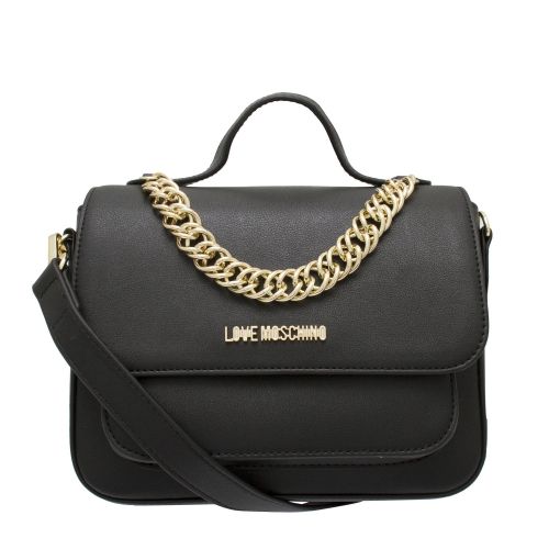 Womens Black Chain Detail Crossbody Bag 43026 by Love Moschino from Hurleys