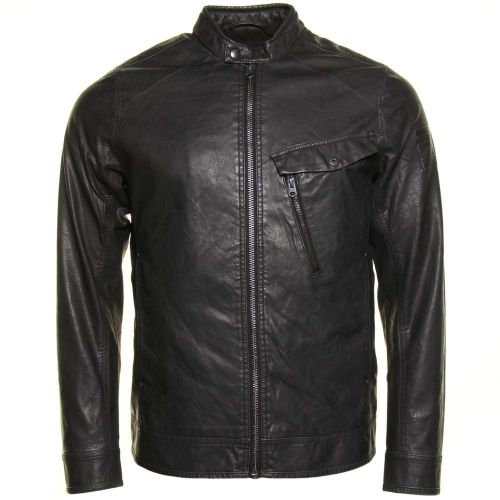 Mens Black Revend Pleather Jacket 33194 by G Star from Hurleys