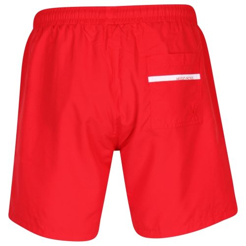 Mens Bright Red Dolphin Side Logo Swim Shorts 45240 by BOSS from Hurleys