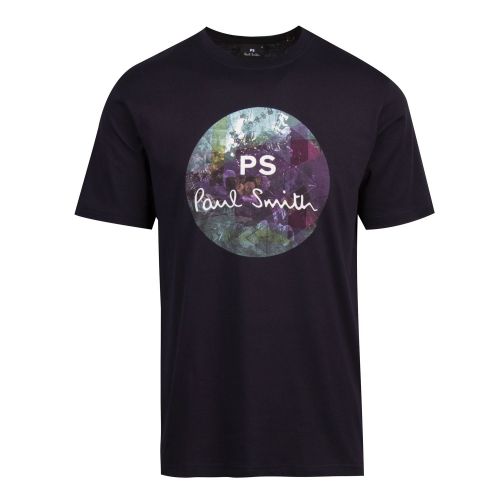 Mens Dark Navy Circle Logo Regular Fit S/s T Shirt 74006 by PS Paul Smith from Hurleys