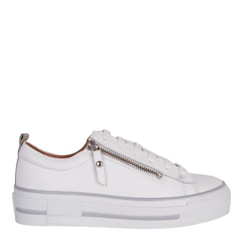Moda In Pelle Trainers Womens White Leather Filician Leather Trainers