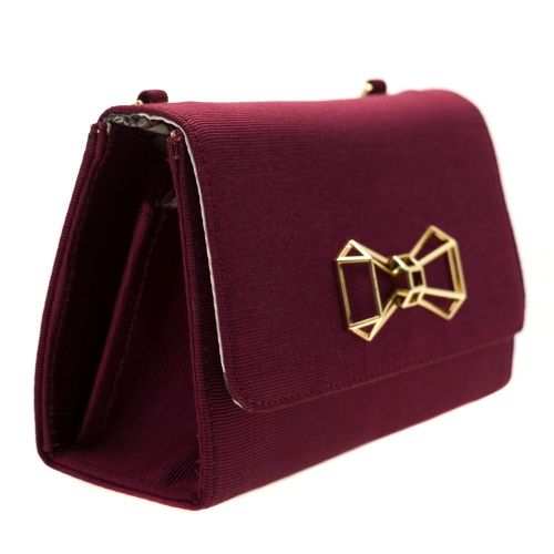 Womens Oxblood Megghan Geo Bow Evening Bag 63143 by Ted Baker from Hurleys