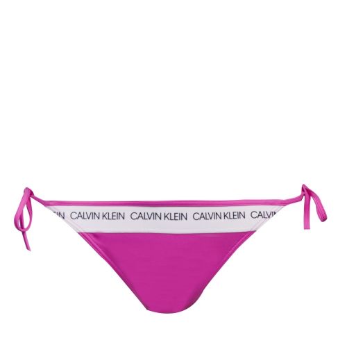 Womens Pink String Tie Side Bikini Bottoms 39101 by Calvin Klein from Hurleys