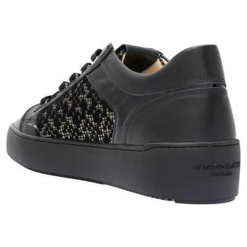 Mens Black Venice Gold Glitch Velvet Trainers 106603 by Android Homme from Hurleys