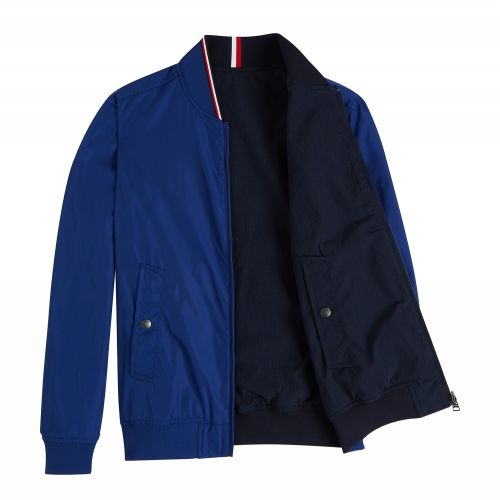 Mens Blue Ink Reversible Bomber Jacket 58029 by Tommy Hilfiger from Hurleys