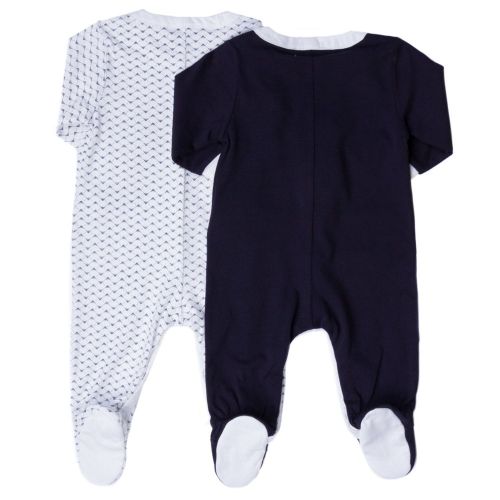 Baby Navy 2 Pack Babygrow Set 62554 by Armani Junior from Hurleys