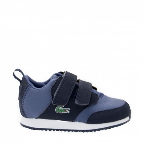 Infant Navy & Blue L.ight 318 Trainers (3-9) 33806 by Lacoste from Hurleys