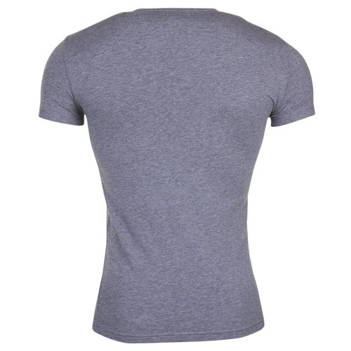 Mens Grey Melange Logo Stripe S/s T Shirt 15052 by Emporio Armani from Hurleys