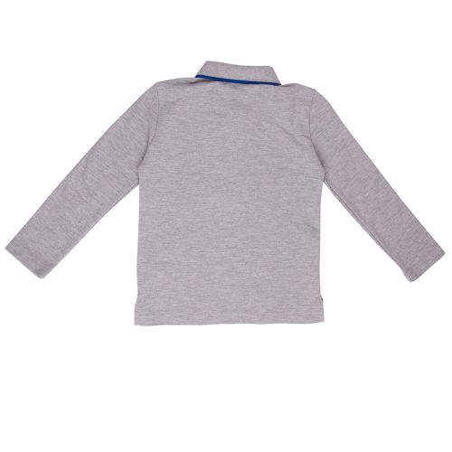 Boys Marled Grey Polo 2 Bis L/s Polo Shirt 11790 by Kenzo from Hurleys
