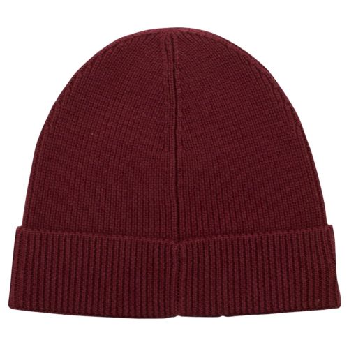 Mens Maroon Knitted Hat 14640 by Lacoste from Hurleys