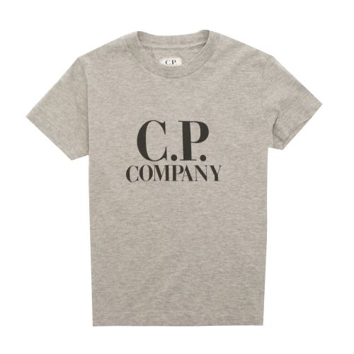 Boys Grey Melange Goggle Back Print S/s T Shirt 30524 by C.P. Company Undersixteen from Hurleys