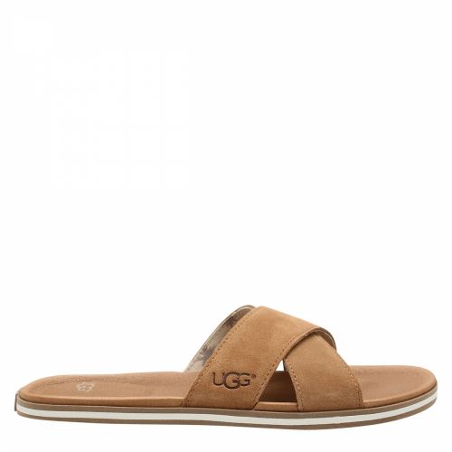 Mens Chestnut Beach Suede Slides 39467 by UGG from Hurleys
