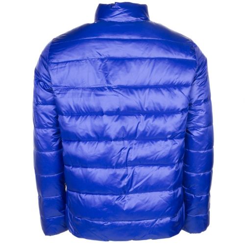 Mens Blue Mountain Shiny Down Jacket 64385 by EA7 from Hurleys