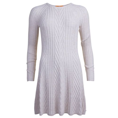 Womens Open White Willabelle Knitted Dress 12936 by BOSS from Hurleys