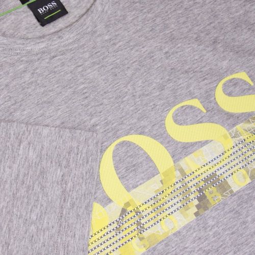 Athleisure Mens Light Grey Tee 6 Logo S/s T Shirt 22076 by BOSS from Hurleys