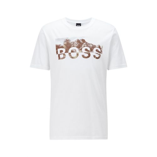 Mens Natural Tyro S/s T Shirt 110013 by BOSS from Hurleys
