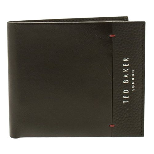 Mens Black Slipper Leather Bifold Wallet 16448 by Ted Baker from Hurleys