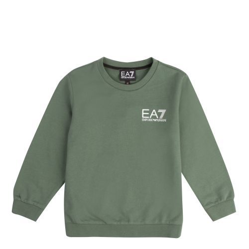 Boys Dark Forest Train Core ID Crew Sweat Top 57345 by EA7 from Hurleys