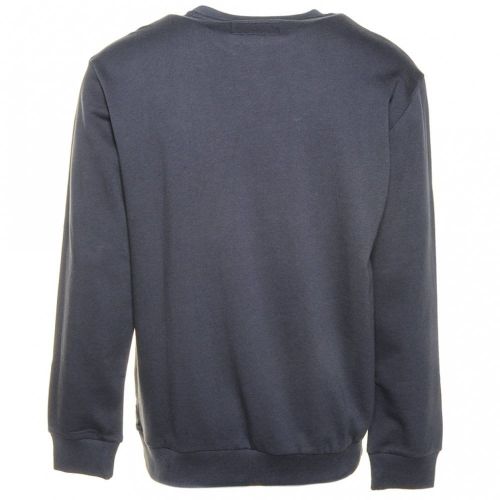 Mens Blue Comfort Fit Crew Sweat Top 66397 by Armani Jeans from Hurleys