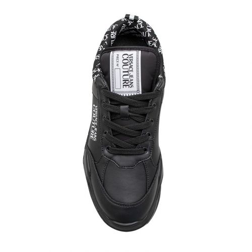 Mens Black Logo Trim Speedtrack Trainers 98709 by Versace Jeans Couture from Hurleys