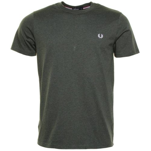 Mens Ivy Marl Crew Neck S/s Tee Shirt 12146 by Fred Perry from Hurleys