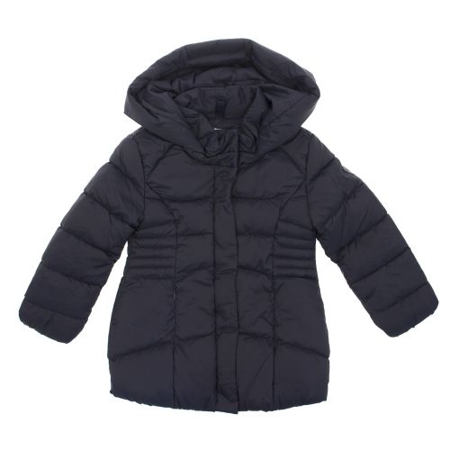 Girls Navy Basic Quilted Hooded Coat 29894 by Mayoral from Hurleys