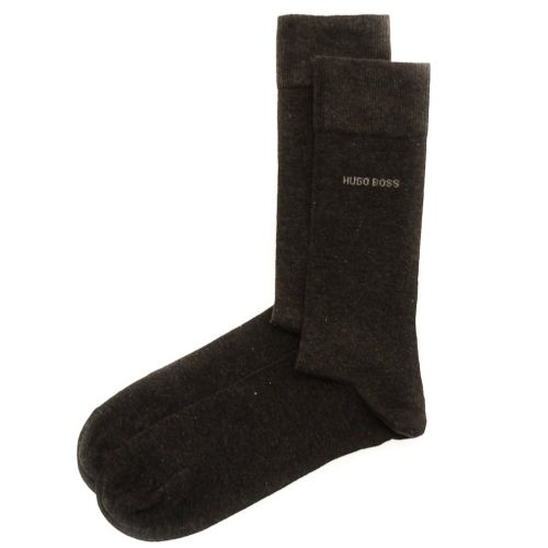 Mens Charcoal Two Pack RS Uni Socks 68364 by BOSS from Hurleys