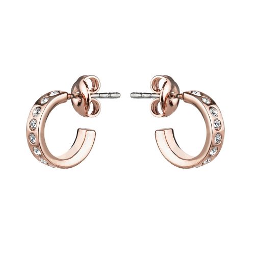 Womens Rose Gold/Crystal Seeni Mini Hoop Earrings 54440 by Ted Baker from Hurleys