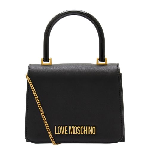 Womens Black Mini Handle Crossbody Bag 57892 by Love Moschino from Hurleys