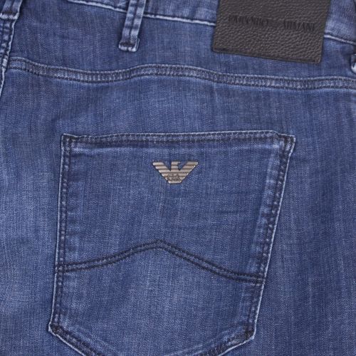 Mens Blue J06 Slim Fit Jeans 45729 by Emporio Armani from Hurleys