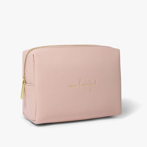 Womens Pink Hello Beautiful Make Up Bag 95071 by Katie Loxton from Hurleys