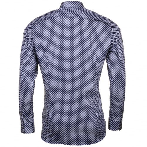 Mens Blue Lennons Geo Printed L/s Shirt 61596 by Ted Baker from Hurleys