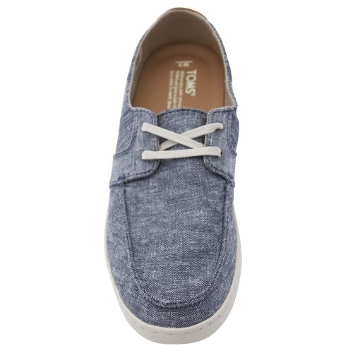 Mens Navy Chambray Culver Boat Shoes 21652 by Toms from Hurleys