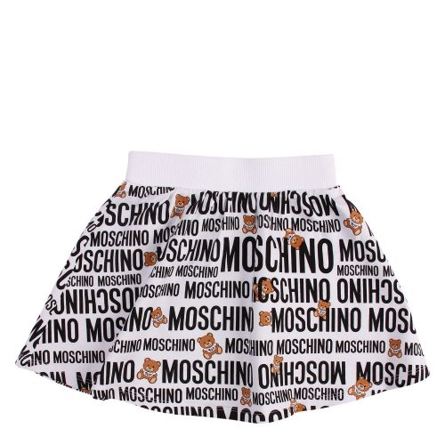 Girls Black/White Logo Toy Print Top & Skirt Set 58431 by Moschino from Hurleys